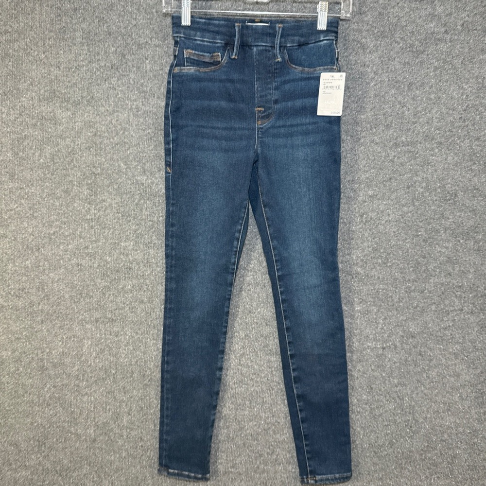 Good American Women's Dark Blue Skinny Jeans